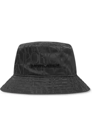 Emporio Armani Logo-appliqué jacquard bucket hat