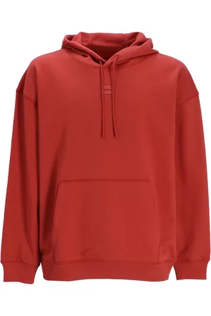 HUGO BOSS Logo-appliquéd cotton hoodie