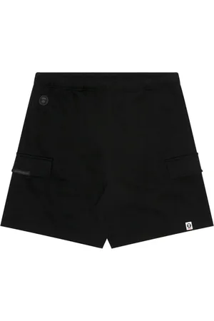 A Bathing Ape Logo-appliqu??d track shorts