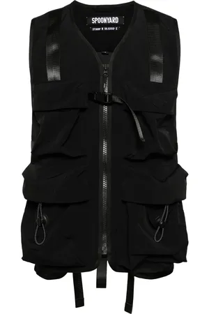 Spoonyard Logo-appliquéd ripstop waistcoat