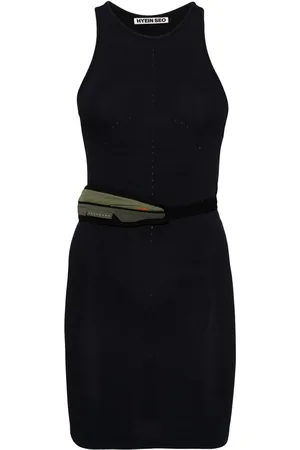 Hyein Seo Pouch-appliqué tank dress