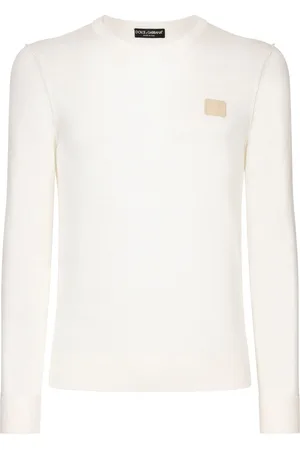 Dolce & Gabbana Logo-appliqué round-neck jumper