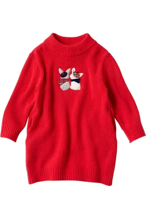 Familiar Appliquéd wool-blend jumper
