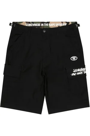 A Bathing Ape Logo-appliqu?? cargo shorts