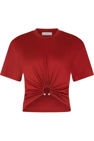 Paco rabanne Piercing-appliqué cotton T-shirt