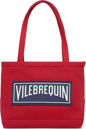 Vilebrequin Logo-appliqu??d cotton beach bag
