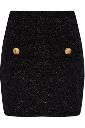 Balmain High-waisted boucl?? miniskirt