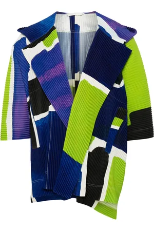 Issey Miyake Landscape plissé-effect jacket