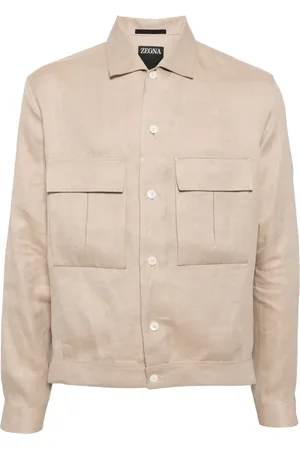 Ermenegildo Zegna Oasi long-sleeve linen overshirt