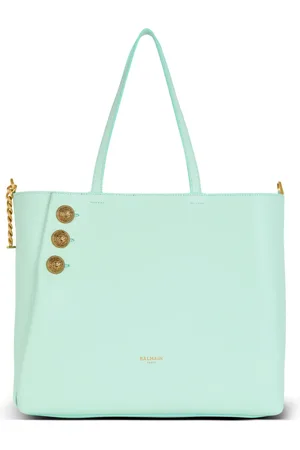 Balmain Emblème leather tote bag