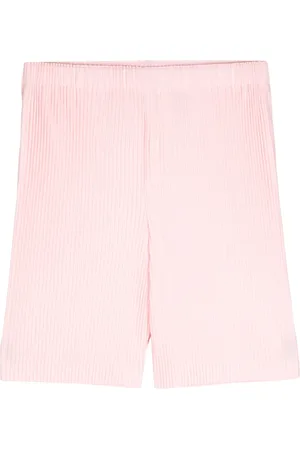 Issey Miyake May pliss?? pleated bermuda shorts