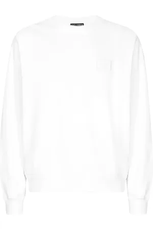 Dolce & Gabbana Logo-appliqué cotton sweatshirt