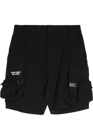 Izzue Logo-appliqué ripstop cargo shorts