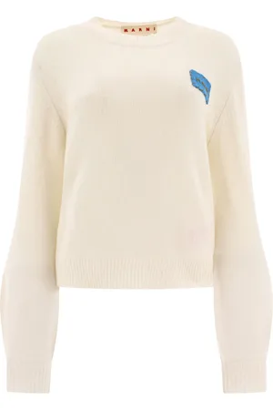 Marni Logo-appliqué cashmere jumper