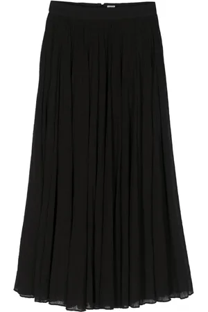 Totême Plissé-effect organic cotton midi skirt