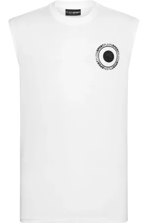 Philipp Plein Logo-appliqu?? crew-neck tank top