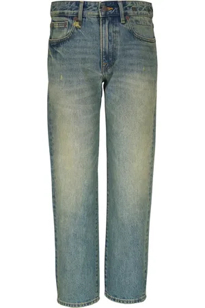 R13 Logo-appliqué straight jeans
