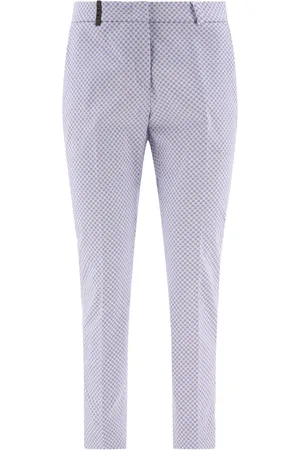 PESERICO SIGN Cropped cigarette trousers