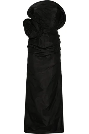 MAGDA BUTRYM Floral-appliqu?? ruched maxi dress