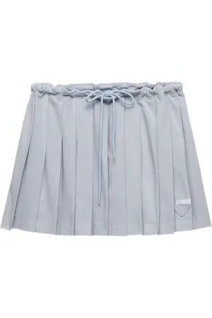 Prada Piqué pleated mini-skirt