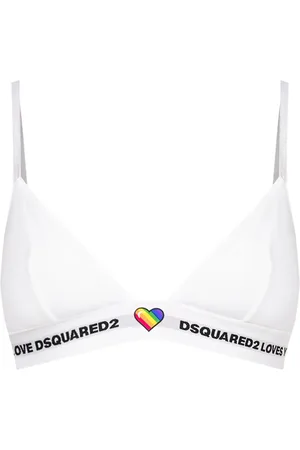 Dsquared2 Heart-appliqué logo-underband bra
