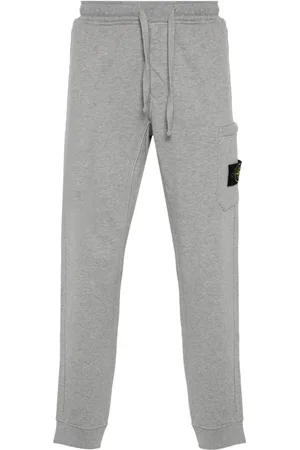 Stone Island Compass-badge m??lange tapered trousers
