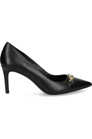 Michael Kors 75mm appliqu??-logo leather pumps