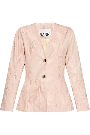 Ganni Textured cloqué jacket