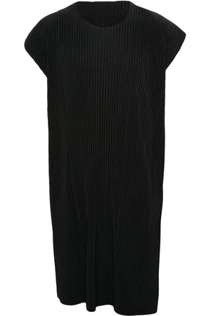 Issey Miyake Rectangle pliss??-effect T-shirt