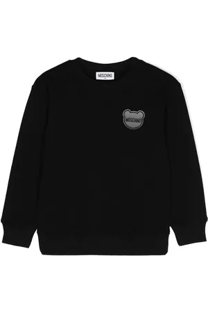 Moschino Logo-patch piqué sweatshirt
