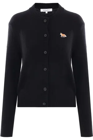 Maison Kitsuné Baby Fox-appliqué wool cardigan