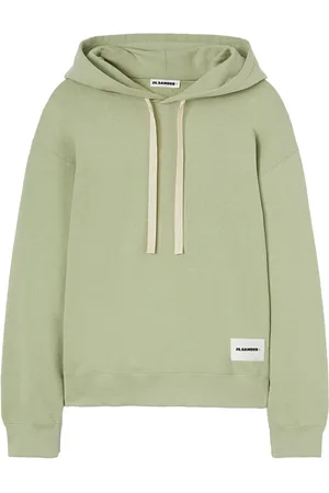 Jil Sander Logo-appliqu?? cotton hoodie