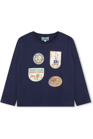 Kenzo Logo-appliqué organic cotton T-shirt