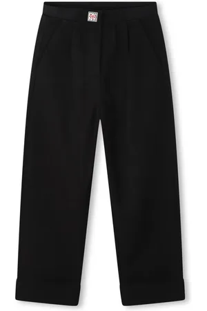 DKNY Logo-appliqué straight trousers