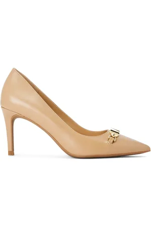 Michael Kors 75mm appliqu??-logo leather pumps
