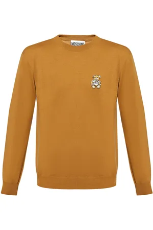 Moschino Teddy bear-appliqué wool sweater
