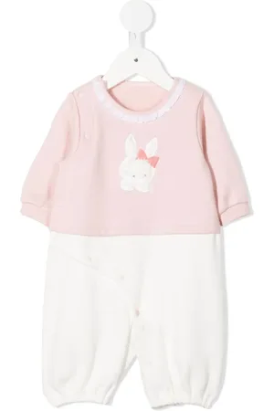 Familiar Appliqué-detail cotton romper