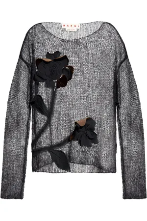 Marni Floral-appliqu?? sweater