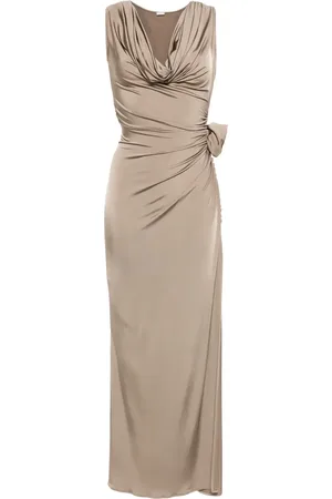 MAGDA BUTRYM Floral-appliqu?? jersey midi dress