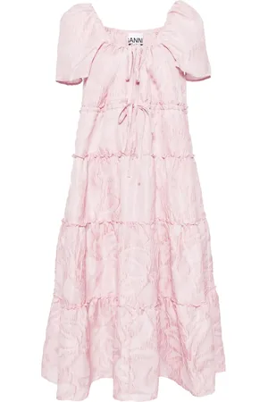 Ganni Layered cloqu?? dress