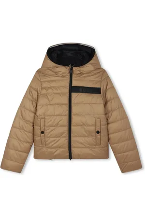 HUGO BOSS Logo-appliqué reversible padded jacket
