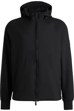HUGO BOSS Logo-appliqué hooded jacket