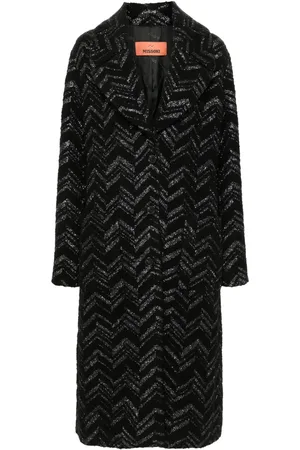 Missoni Chevron bouclé coat