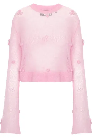 ROTATE Appliqué-detail sweater