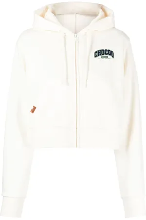 Chocoolate Logo-appliqu?? cropped hooded jacket