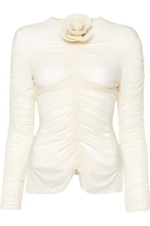 MAGDA BUTRYM Floral-appliqué top