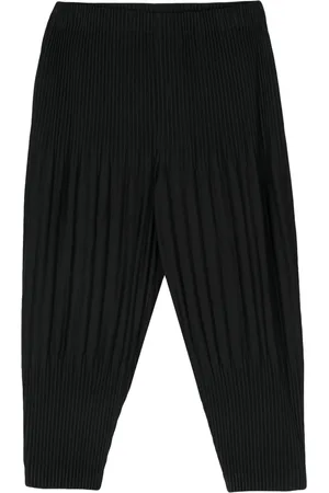 Issey Miyake Plissé tapered trousers