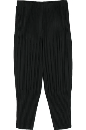 Issey Miyake Plissé-effect trousers