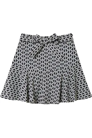 Twin-Set Crêpe de Chine printed trouser-skirt