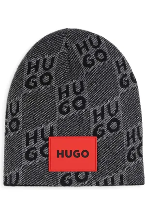 HUGO BOSS Logo-appliqué beanie
